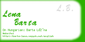 lena barta business card